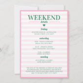 バチェロレッテウィークエンドテニスカントリークラブキュート 招待状 (裏面)