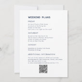 バチェロレッテウィークエンドテニスクラブの旅程QRコード 招待状 (裏面)