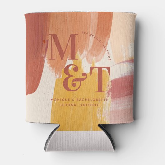 バチェロレッテウィークエンドパーティーの好意パーソナライズされた缶 缶クーラー (正面)