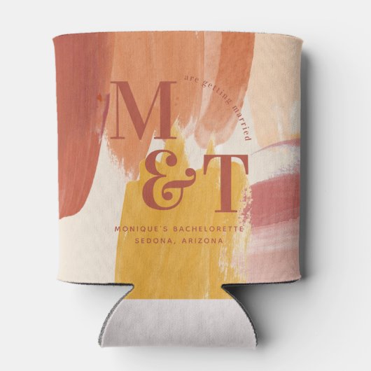バチェロレッテウィークエンドパーティーの好意パーソナライズされた缶 缶クーラー (裏面)