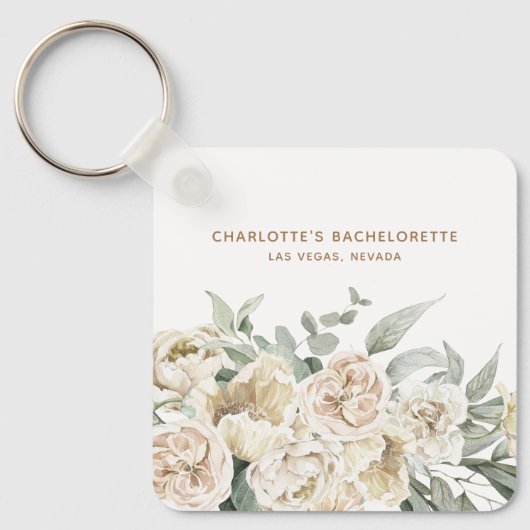 バチェロレッテウィークエンドパーティーの好意パーソナライズされた贈り物 キーホルダー (正面)