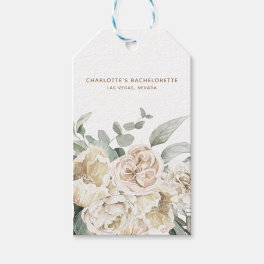 バチェロレッテウィークエンドパーティーの好意パーソナライズされた贈り物 ギフトタグ (正面)