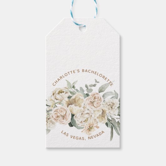 バチェロレッテウィークエンドパーティーの好意パーソナライズされた贈り物 ギフトタグ (正面)