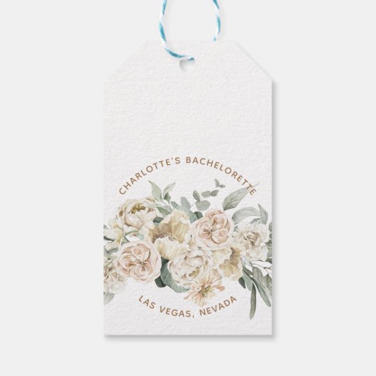 バチェロレッテウィークエンドパーティーの好意パーソナライズされた贈り物 ギフトタグ (裏面)