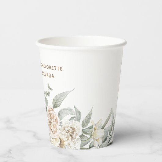 バチェロレッテウィークエンドパーティーの好意パーソナライズされた贈り物 紙コップ (裏面)