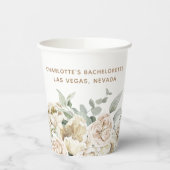 バチェロレッテウィークエンドパーティーの好意パーソナライズされた贈り物 紙コップ (左)