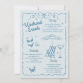 バチェロレッテウィークエンドパーティーダスティブルー 招待状 (裏面)