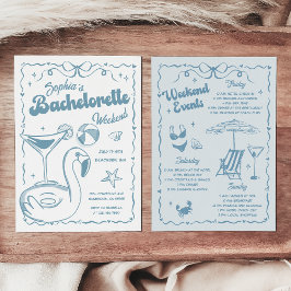 バチェロレッテウィークエンドパーティーダスティブルー 招待状