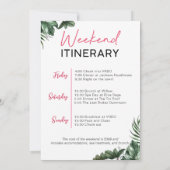 バチェロレッテウィークエンドパームビーチ招待状 招待状 (裏面)