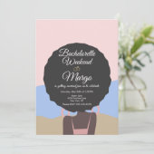 バチェロレッテウィークエンドビーチブライダルシャワー 招待状 (スタンド正面)