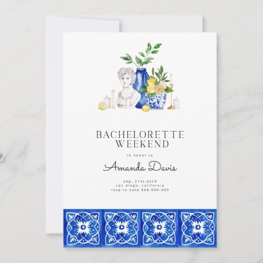 バチェロレッテウィークエンドレモンタ地中海のイル 招待状 (正面)