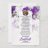 バチェロレッテウィークエンド結婚式招待状 招待状 (裏面)