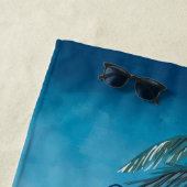 バチェロレッテウォーターカラービーチトライムシーズケープ ビーチタオル (インサイチュ)