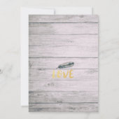 バチェロレッテウォーターカラーボホフローラフェザー 招待状 (裏面)