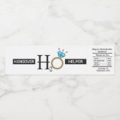 バチェロレッテウォーターボトルラベル、ハングオーバーヘルパー ペットボトルラベル (シングルラベル)