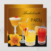 バチェロレッテカクテルドリンク 招待状 (正面/裏面)