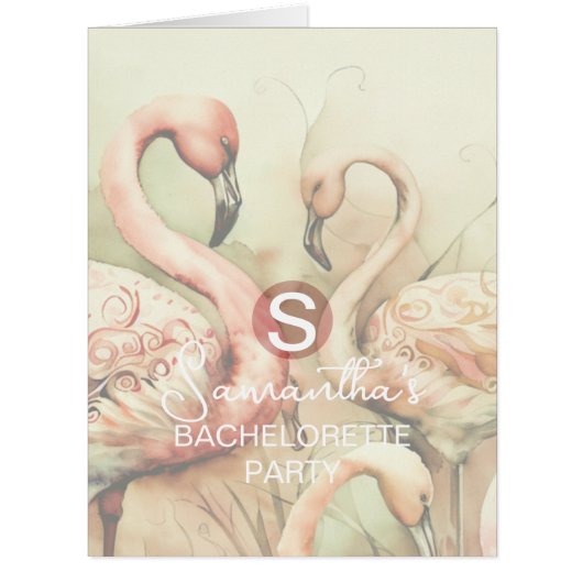 バチェロレッテカスタムイベント招待状カード (正面)