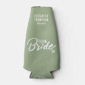 バチェロレッテカスタムセージグリーンビール ボトルクーラー (正面)