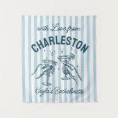 バチェロレッテカスタムパステルストライプ応援 タペストリー (正面)