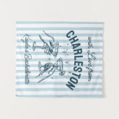 バチェロレッテカスタムパステルストライプ応援 タペストリー (正面(横))