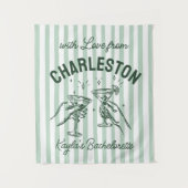 バチェロレッテカスタムパステルストライプ応援 タペストリー (正面)