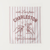 バチェロレッテカスタムパステルストライプ応援 タペストリー (正面)