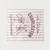 バチェロレッテカスタムパステルストライプ応援 タペストリー (正面(横))