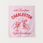 バチェロレッテカスタムパステルストライプ応援 タペストリー (正面)