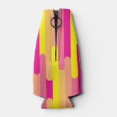 バチェロレッテカスタムピンクと黄色のパターン ボトルクーラー (裏面)