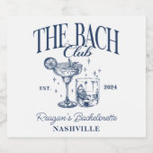 バチェロレッテカスタムレトロカクテルグレイ スパークリングワインラベル (シングルラベル)