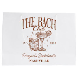 バチェロレッテカスタムレトロカクテルブラウン ラージペーパーバッグ