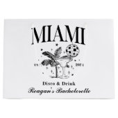 バチェロレッテカスタムレトロカクテルブラック ラージペーパーバッグ (正面)