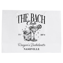 バチェロレッテカスタムレトロカクテルブラック ラージペーパーバッグ