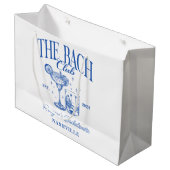 バチェロレッテカスタムレトロカクテルブルー ラージペーパーバッグ (正面アングル)