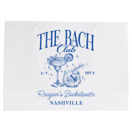 バチェロレッテカスタムレトロカクテルブルー ラージペーパーバッグ