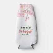 バチェロレッテカスタム白とピンクのさくらんぼ ボトルクーラー (正面)