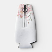 バチェロレッテカスタム白とピンクのさくらんぼ ボトルクーラー (裏面)