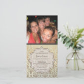 バチェロレッテカラメルダマスクフォト招待状 (スタンド正面)