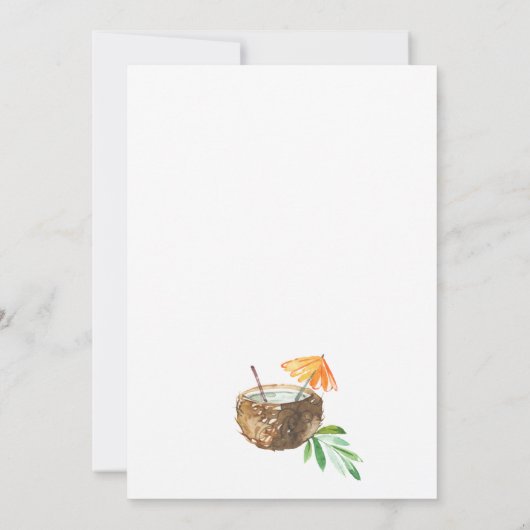 バチェロレッテガールズウィークエンドトロピカル 招待状 (裏面)