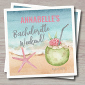 バチェロレッテガールズウィークエンドビーチ スタンダードカクテルナプキン