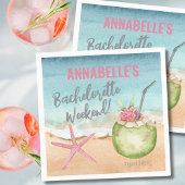 バチェロレッテガールズウィークエンドビーチ スタンダードカクテルナプキン