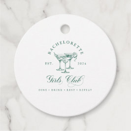 バチェロレッテガールズクラブラウンドギフトラベル フェイバータグ