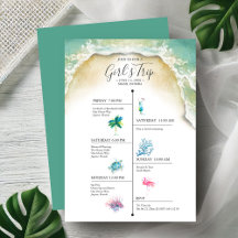 バチェロレッテガールズトリップトロピカル旅程