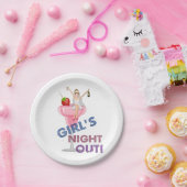 バチェロレッテガールズナイトアウトパーティー ペーパープレート (パーティー)