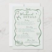 バチェロレッテガールズマイルドボウ描旅程 招待状 (裏面)