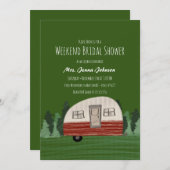 バチェロレッテキャンパーマウンテンズウィークエンドグリーン 招待状 (正面/裏面)