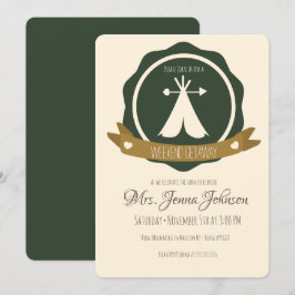 バチェロレッテキャンピングウィークエンドテントバッジ 招待状