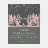 バチェロレッテキャンピングウィークエンド フリースブランケット (正面)