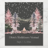 バチェロレッテキャンピングウィークエンド ワインラベル (シングルラベル)