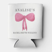 バチェロレッテクジクールーピンクパステルボウ 缶クーラー (正面)